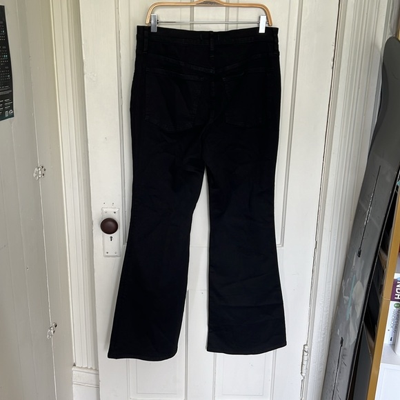 Madewell Skinny Flare Jeans in Black Frost Wash - Picture 10 of 15